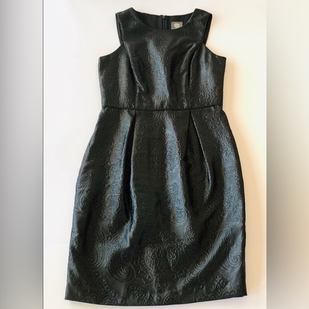 Vince Camuto Black Textured Mini Dress